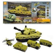 Wooto 軍事坦克套組, 1套, 卡其色