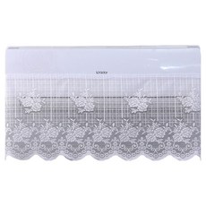 리와일딩 데일리 에어컨 바람막이 커튼 타일링 체크무늬 장미 1000 x 400 mm, 1개