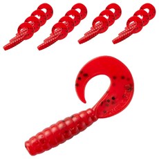 버클리 파워베이트 파워 K 그럽 4cm 15p, 레드, 1개, 18g