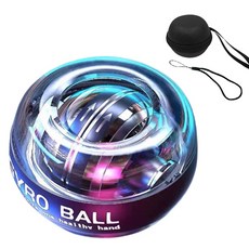 Haegang Corporation LED 陀螺球 + 腕帶 + 收納袋組合, 1套, 黑色
