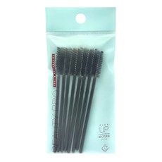 solone 精巧睫毛刷 8個,1組,黑色刷柄/黑色刷毛