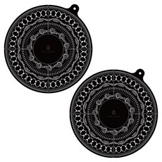 Peripia Nouveau 矽膠電磁爐保護墊 FREE(直徑 22cm), 2個, 黑色