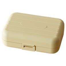 Seutedieol 簡約便攜式一週藥盒 黃色 大型, 1個