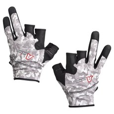 MONCROSS SWITZERLAND 3指切口海釣路亞四季釣魚手套雙手穿戴組 GM-301, 1套, 迷彩