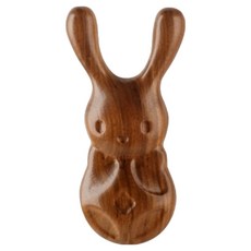 Origin原木刮痧檀香身體臉部頭皮按摩器, 兔子, 1個