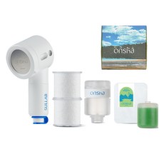 sullab 旅行用蓮蓬頭 + 溫泉濾芯 2入組, 1套, 混合色