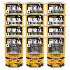 보레알 전연령 강아지 습식사료, 369g, 12개, 닭