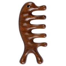 Origint 原木刮痧板 檀香木 身體 臉部 頭皮按摩器, 海豚, 1個