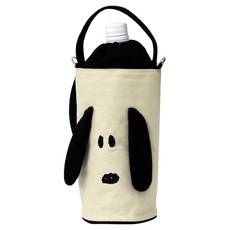 LiLFANT Snoopy大臉奶油色保冷水瓶袋, 1個, 混色