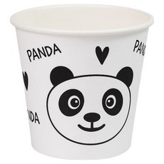 이로울생활 러블리 판다 종이컵 180ml, 1개, 300개입