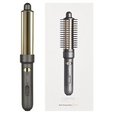 CheongDamStyle 多功能變換波浪電捲棒, 鈦金色, wb-ro36