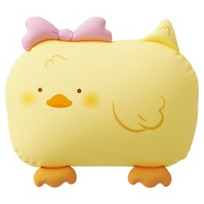 밀로앤개비 유아용 애착 동물 베개커버 아리 + 마이크로 베개솜 세트, 혼합색상