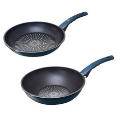 키친아트 인덕션 까사 티타늄 프라이팬 세트 2개, 혼합색상, 후라이팬 30cm + 궁중팬 30cm, 1세트