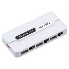 싸이번 쿨러, AP-60 ARGB FAN HUB, 화이트, 1개 AP-60 ARGB FAN HUB, 화이트, 1개