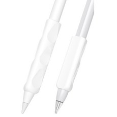 KODACHIEF Apple Pencil 筆握配件 長+短套組, 1套, 筆握 白色