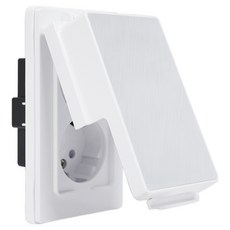 Charming 2孔垂直型嵌入式防雨插座 白色, 1個