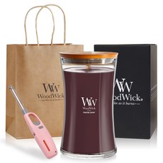우드윅 라지캔들 + 쇼핑백 소 + 캔들라이터 랜덤발송 세트, 체리 바닐라, 609.5g, 1세트