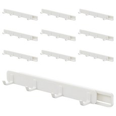 Market Pio 簡易多用途4鉤掛架, 10個, 單一顏色
