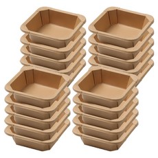 堅固的牛皮紙方形盤託盤 17.5cm, 1入, 20個