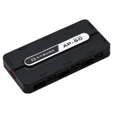 CYBUNE 機殼散熱器 AP-60 ARGB 風扇集線器, 黑色, 1個