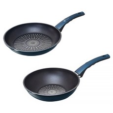 Kitchen-Art CASA 鈦金電磁爐平底鍋2件組, 1套, 平底鍋 28cm + 炒鍋 26cm, 混合色