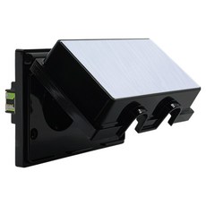 Charming 2孔橫向嵌入式防雨插座 黑色, 1個