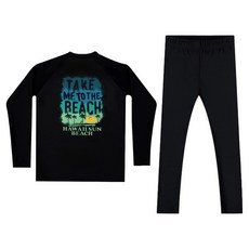 aquatica 兒童用 only one 防曬泳衣上衣 AQA390 + 水上運動緊身褲 AQA415 套裝