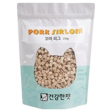 건강한펫 강아지 동결 건조 간식 꼬마 피그 대봉, 돼지, 250g, 1개