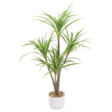 Garden in the City 假花花盆 蕎菜 100cm, 白綠色, 1個