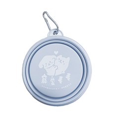 MaoMao Loved 寵愛毛毛 伸縮外出碗, 天真活潑藍, 1個