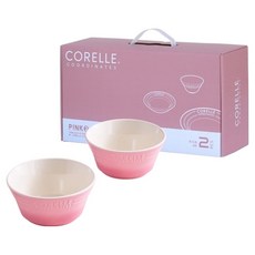 CORELLE COORDINATES 陶瓷麵碗, 粉色, 2個