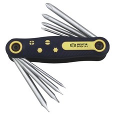 BESTIR 鷹之印 多功能折疊式螺絲起子8件組 BST-94404, 1個