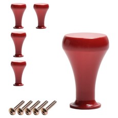 Sonjabisesang 韓國製水滴造型單孔家具把手, 紅色, 5個