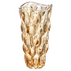 好物良品 美式輕奢波西米亞水晶玻璃花瓶, 高款 琥珀色