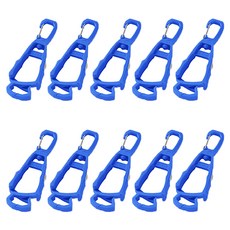 Homevanesse 露營 登山 高爾夫 防遺失手套夾, 10個, 藍色