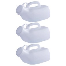 소울리치 심플한 휴대용 소변기 1.2L, 화이트, 3개