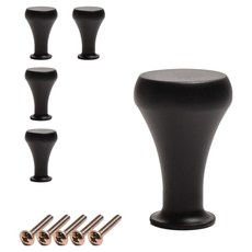 Sonjabisesang 韓國製水滴造型單孔家具把手, 黑色, 5個