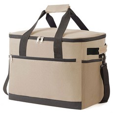 多功能保溫保冷野餐露營袋, 米色, 20L