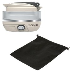 Kitchen-Art 電熱水壺 Premio 便攜式折疊壺 0.6 + 無紡布收納袋套組, KK-750HF(壺)