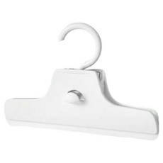 간편한 주름방지 바지걸이 집게, 1개, 화이트