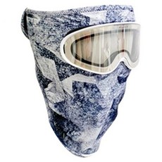 IDOOGEN 可拆卸護目鏡多功能頭巾 四季頭巾 騎行釣魚面罩 + 護目鏡套組, 灰色(面罩), 透明(護目鏡), 1套