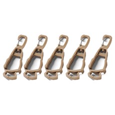 Homevanesse 露營 登山 高爾夫 防遺失手套夾, 5個, 卡其色