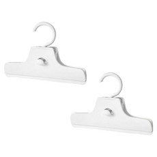 簡易防皺褲夾, 2個, 白色