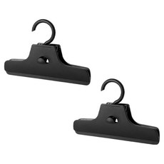 간편한 주름방지 바지걸이 집게, 2개, 블랙
