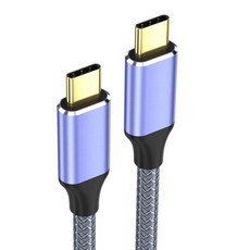 JIAHON 嘉鴻牌 Type-C-Type-C 3.1快充數據線 100W 支援充電/投影/影音輸出, 藍色, 1條, 1.5m