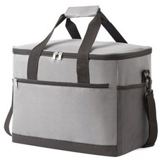 多功能保溫保冷野餐露營袋, 灰色, 30L