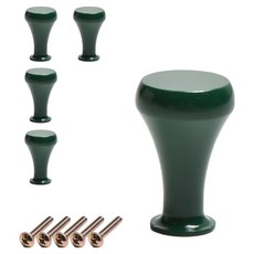 Sonjabisesang 韓國製水滴造型單孔家具把手, 綠色, 5個