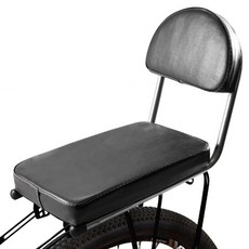 Allisyou 自行車後貨架坐墊, 黑色, 1個