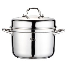 Leo Poldi Diverso 電磁爐用不鏽鋼蒸煮湯鍋, 1個, 22cm