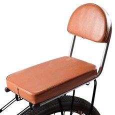 Allisyou 自行車後貨架坐墊, 棕色, 1個